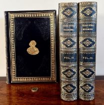 THREE VOLUMES 'SHAKESPEARE'S TRAGEDIES', GILDED FULL LEATHER BINDINGS