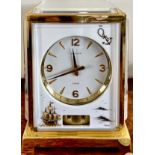 JAEGER LE COUTRE MANTLE CLOCK IN FINE CONDITION, APPROX 234 x 16 x 13cm