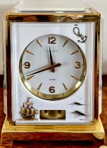 JAEGER LE COUTRE MANTLE CLOCK IN FINE CONDITION, APPROX 234 x 16 x 13cm