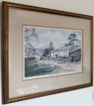 Judy Boyes - Framed pencil signed limited edition print - Borrowdale. Approx. 26 x 39cms