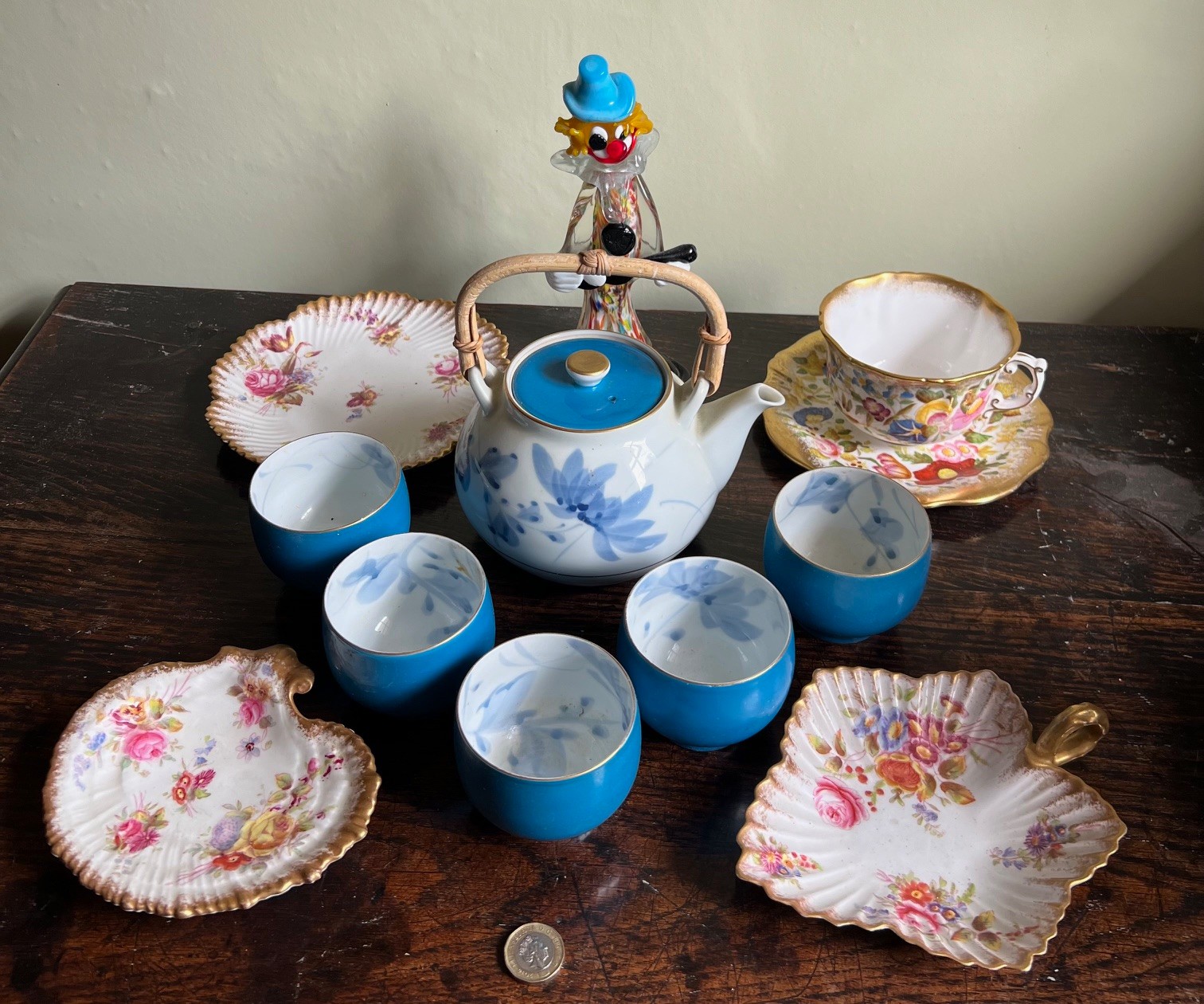 QUANTITY OF HAMMERSLEY CHINA, JAPANESE TEA SET, ETC