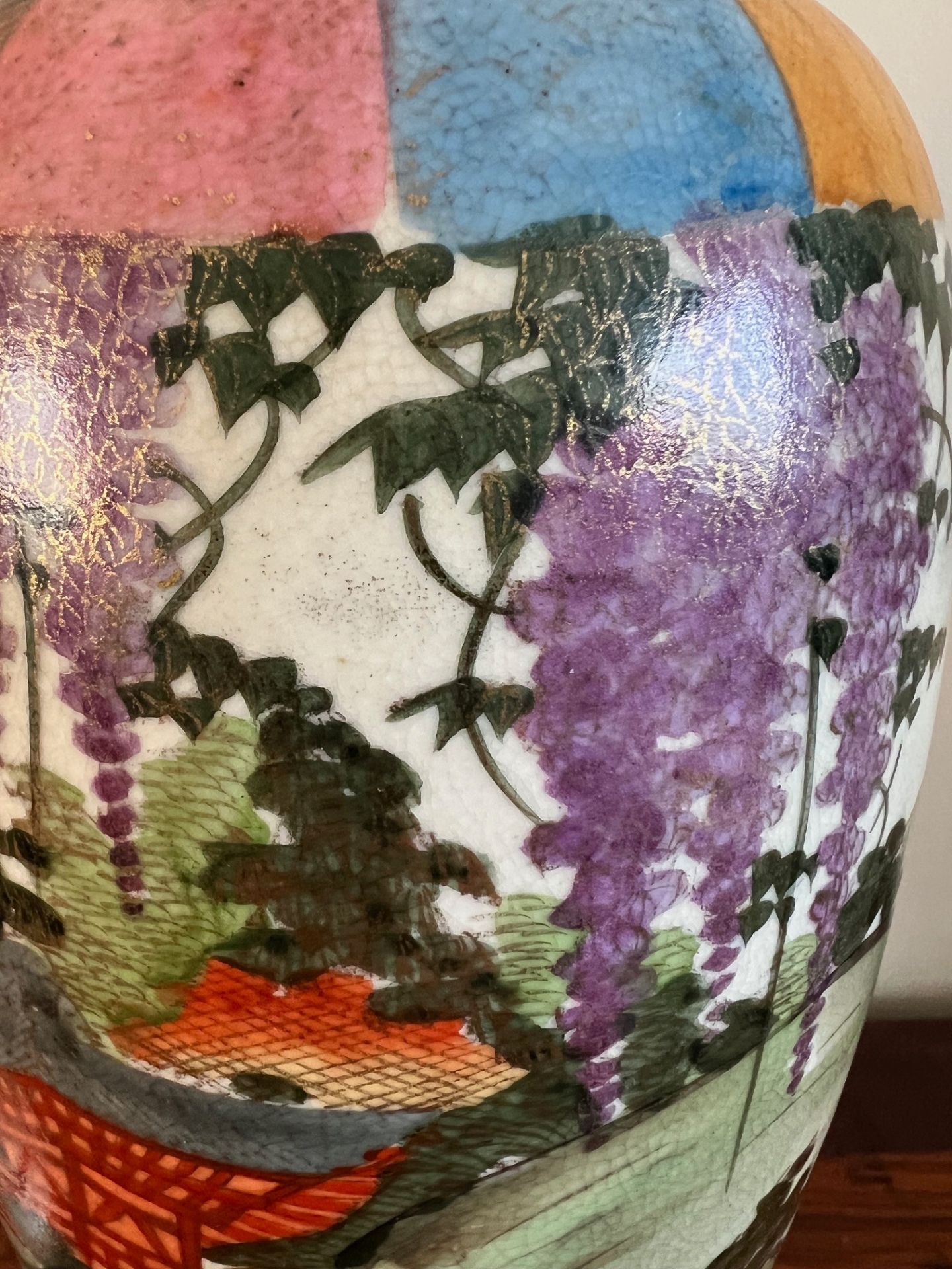 PAIR OF 20th CENTURY JAPANESE VASES, SIGNATURE TO BASE, VASE HEIGHT APPROX 25cm - Image 4 of 4