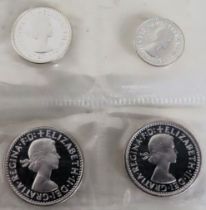 2004 Maundy set of four silver sealed coinage All in reasonable condition