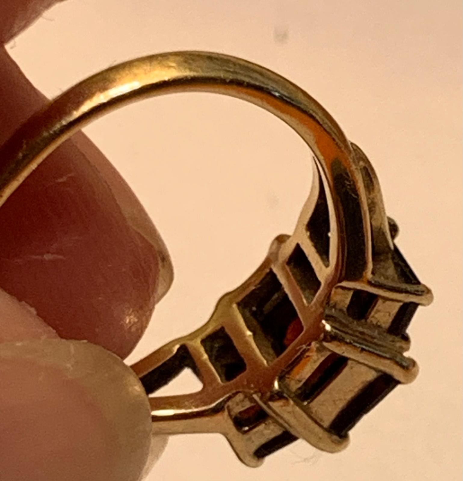 9ct GOLD RING DEPICTING A SAINT, SIZE F, TOTAL WEIGHT APPROX 2.8g, AND ALSO 9ct GOLD RING SET WITH - Image 7 of 9