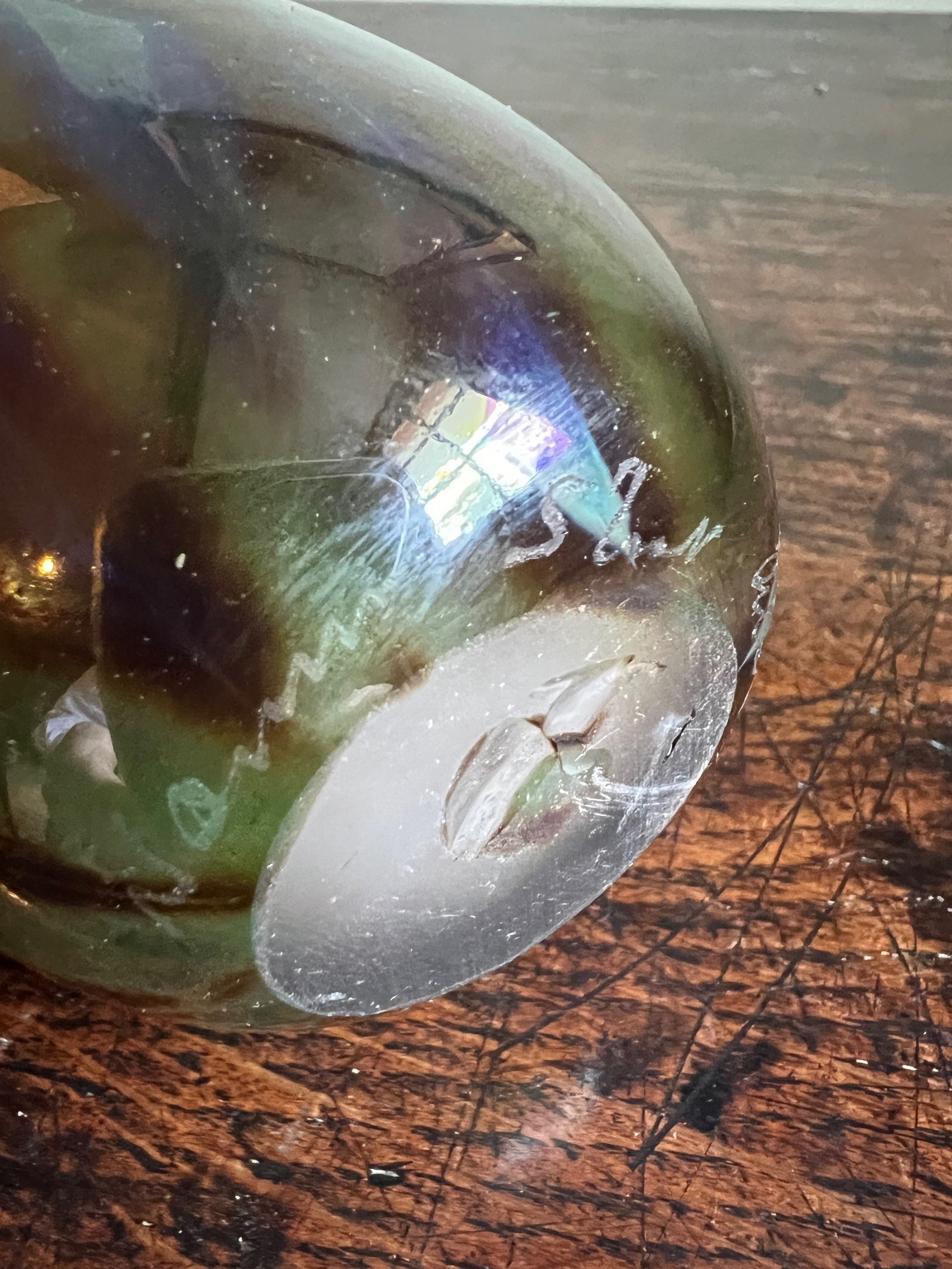 ART GLASS VASE, SIGNATURE TO LOWER BODY, APPROX 20cm HIGH - Image 4 of 4