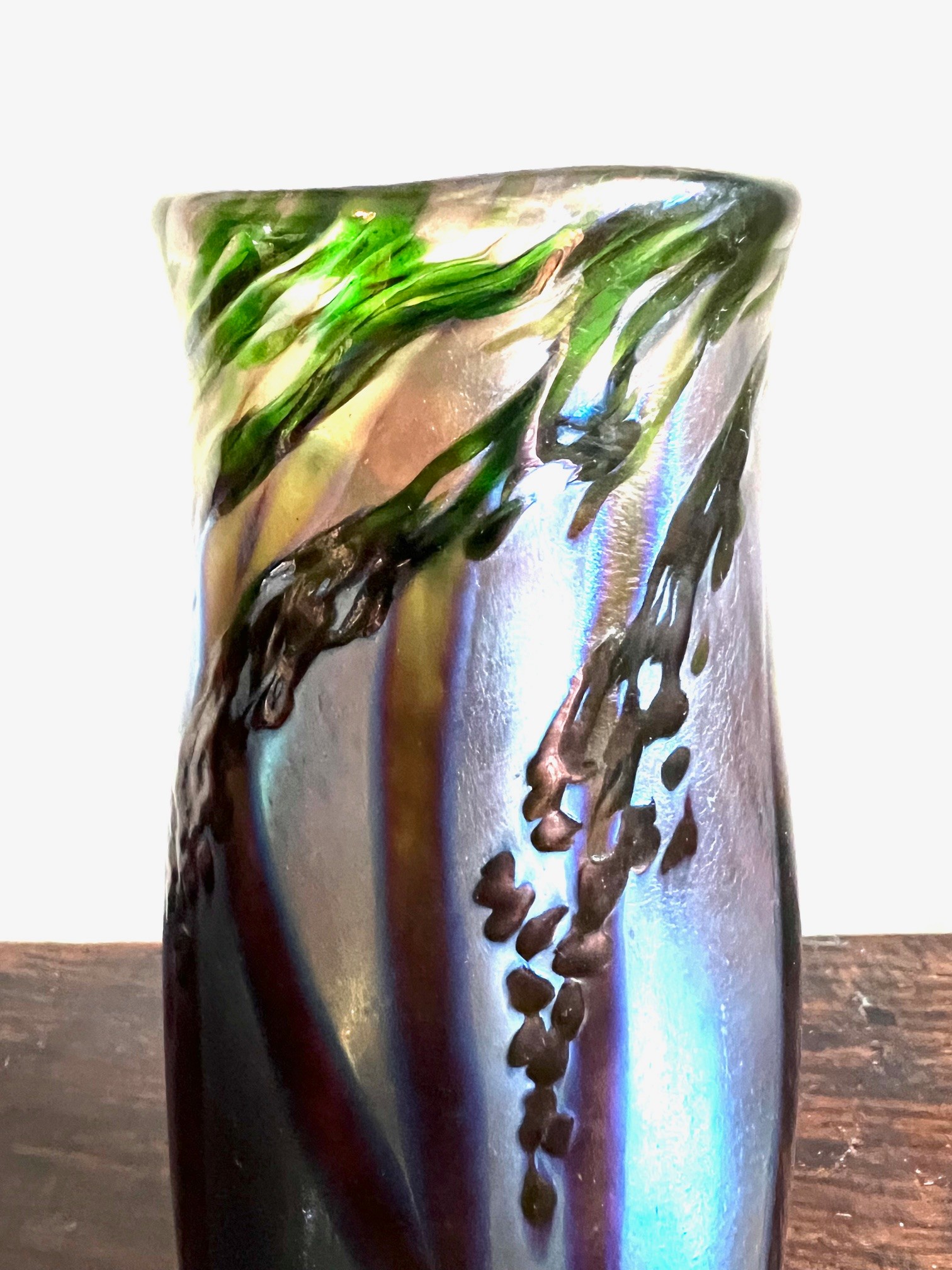 ART GLASS VASE, SIGNATURE TO LOWER BODY, APPROX 20cm HIGH - Image 2 of 4