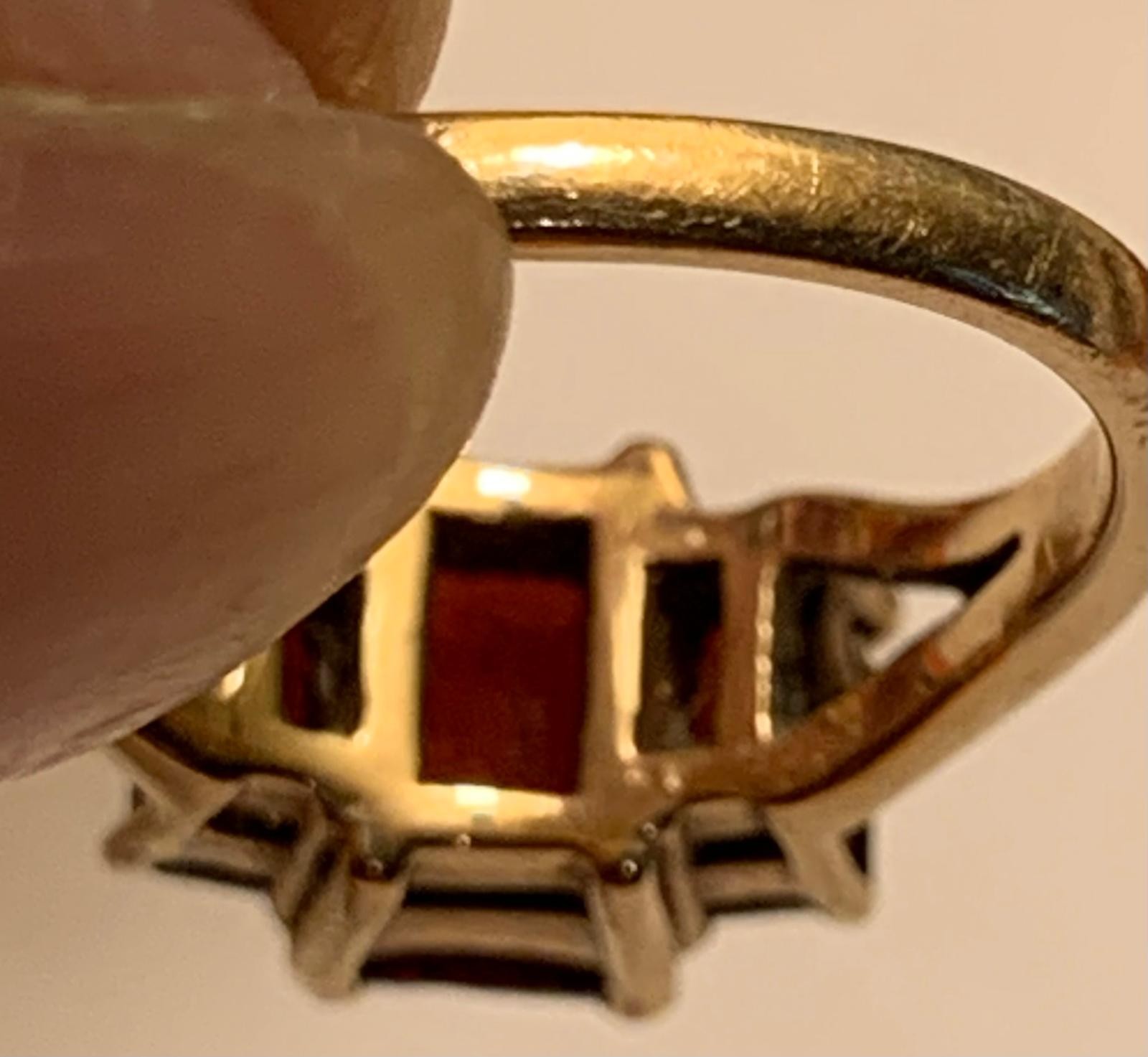 9ct GOLD RING DEPICTING A SAINT, SIZE F, TOTAL WEIGHT APPROX 2.8g, AND ALSO 9ct GOLD RING SET WITH - Image 6 of 9