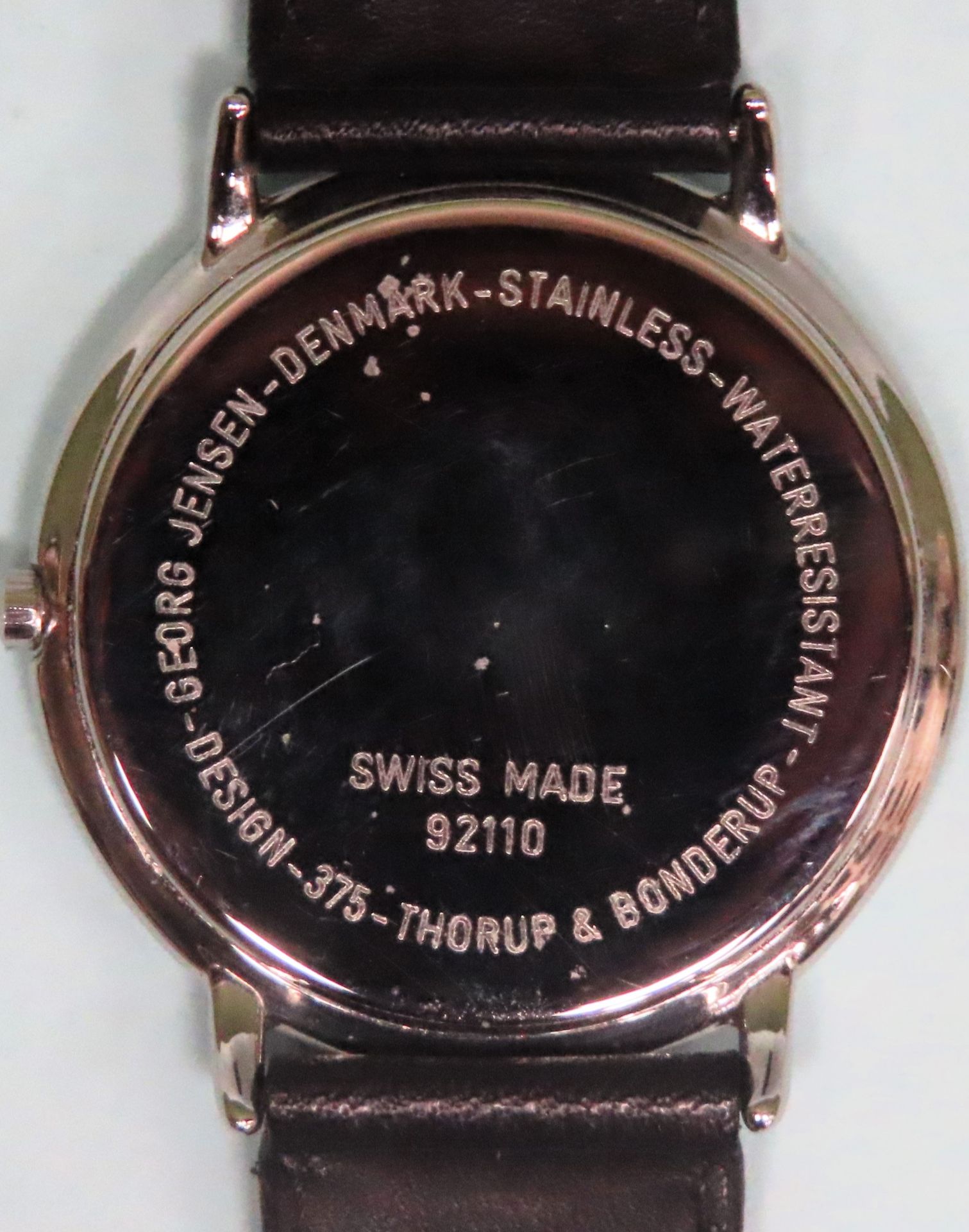 Georg Jensen 20th century stainless steel ladies wristwatch, designed by Henning Koppel. Model No. - Image 2 of 2
