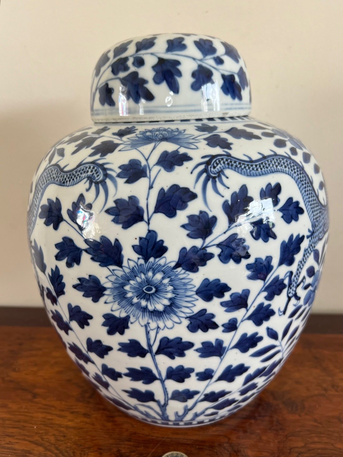 19th CENTURY OVOID STORAGE JAR, CHARACTER MARKS TO BASE, APPROX 31cm HIGH AND 26cm WIDE - Image 3 of 6