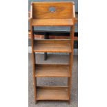 Small set of open shelves. Approx. 86cm H x 30cm W x 16cm D Reasonable used condition, scuffs and