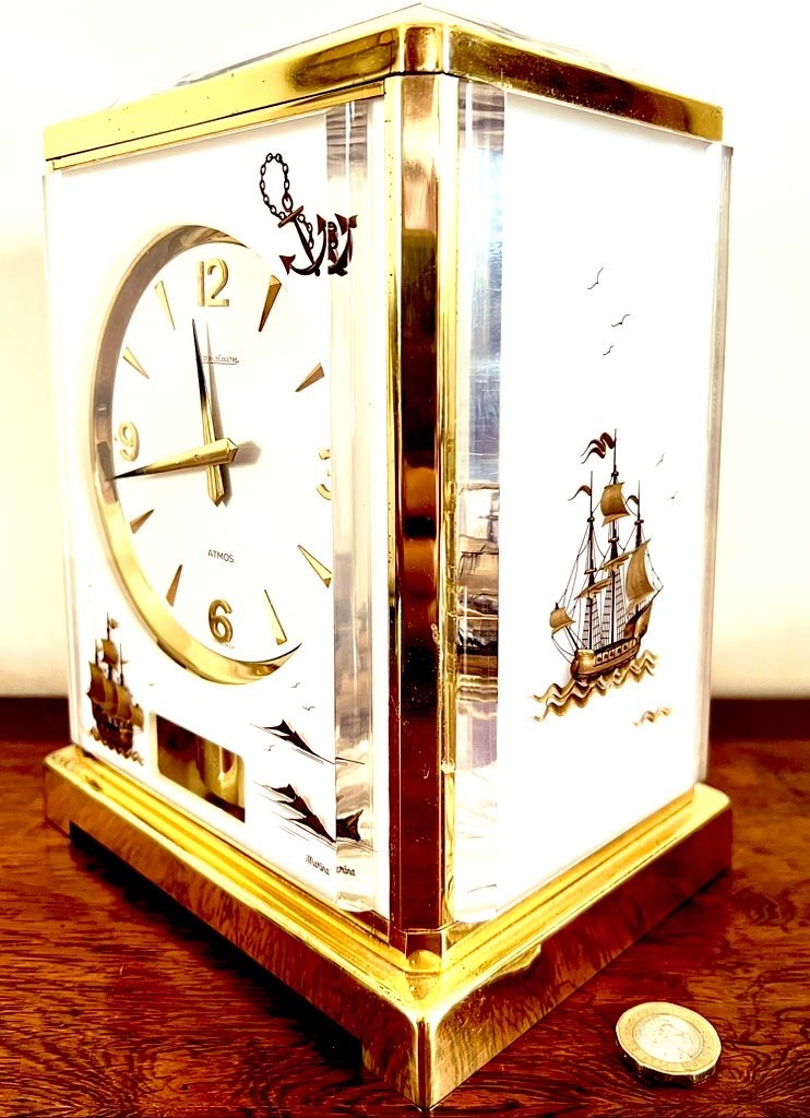 JAEGER LE COUTRE MANTLE CLOCK IN FINE CONDITION, APPROX 234 x 16 x 13cm - Image 6 of 8