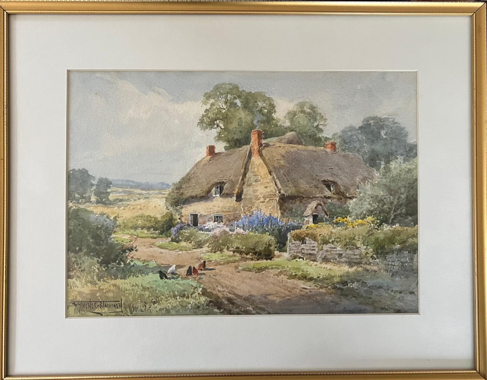 JOHN SYLVESTER STANNARD, A PAIR OF WATERCOLOURS, ROCKINGHAM AND NEWBURY, FRAMED AND GLAZED, APPROX - Image 2 of 6