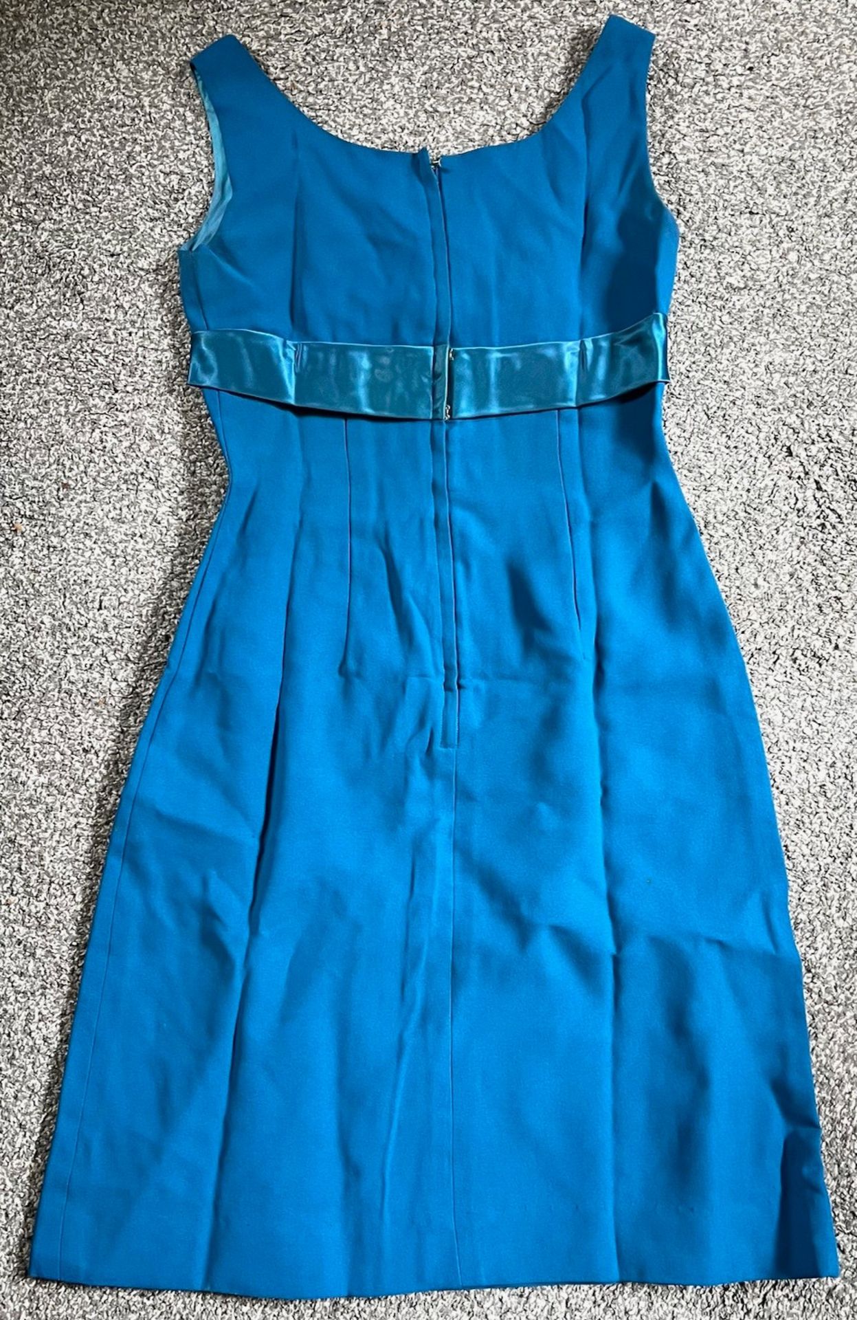 CREPE COCKTAIL DRESS, SIZE 10/12 FAINT MARK LOWER RIGHT BY HEM - Image 2 of 3