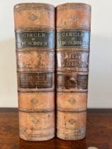 ED WYLDE LORD BROUGHAM 'CIRCLE OF THE SCIENCES', TWO VOLUMES, QUARTER LEATHER BOARDS