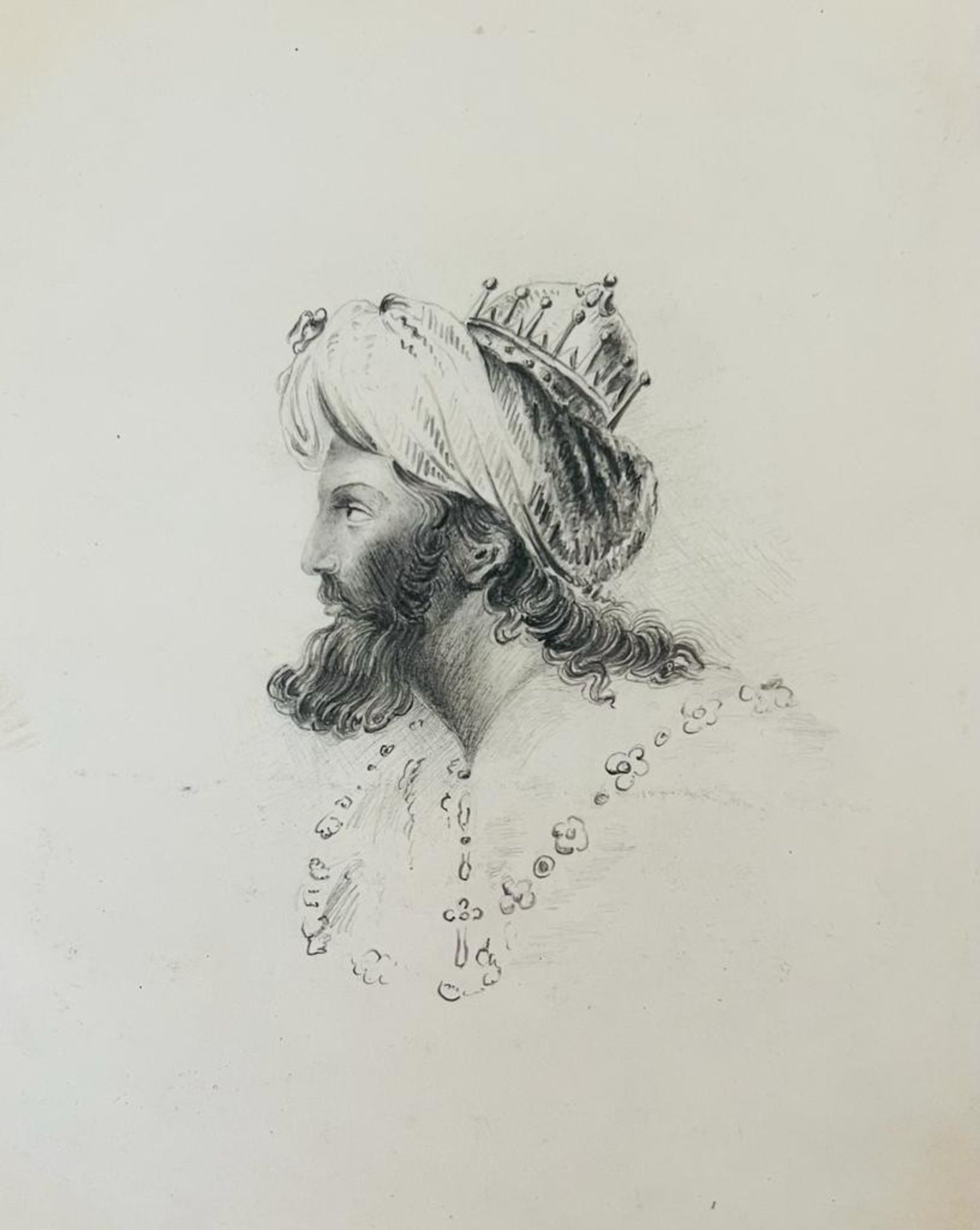 PORTFOLIO OF DRAWINGS AND WATERCOLOURS, SOME SIGNED, MJ HARRISON CIRCA 1843, JC HARRISON 1867, - Image 12 of 12