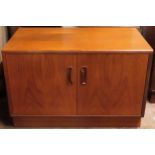 G Plan mid 20th century teak two door side cabinet. Approx. 54cm H x 81cm W x 46cm D Reasonable used