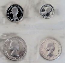 2004 Maundy set of four silver sealed coinage All appear in reasonable used condition