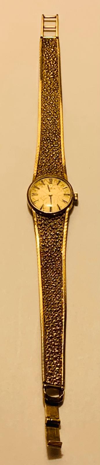 9ct GOLD OMEGA WATCH IN WORKING ORDER, APPROX 17.5cm FROM CLASP AND 17.5cm FROM LOCK, TOTAL WEIGHT - Image 2 of 13