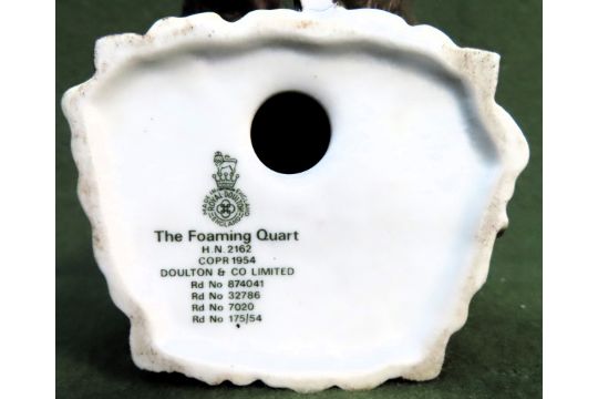 Royal Doulton glazed ceramic figure - The Foaming Quart. HN2162 reasonable used condition - Image 3 of 3