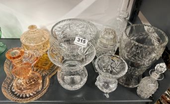 A group of good glassware.
