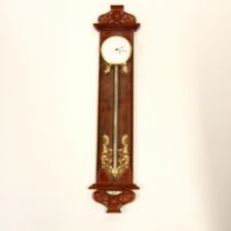 An unusual reproduction gravity clock, H. 77cm.