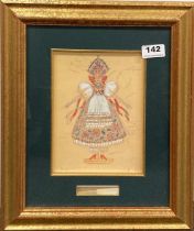 A gilt framed limited edition 2635/5000 print 'The Russian Doll'. Frame size 32 x 38cm