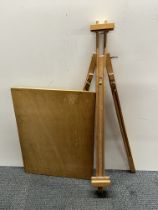 A useful artist's easel and board.