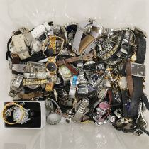 A large quantity of mixed watches.