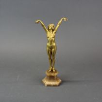 Claire Jeanne Robert Colinet (French 1880-1950) An original Art Deco gilt bronze figure of a girl...