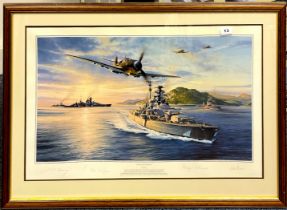 A framed limited edition 284/500 print "Voyage into destiny" by Robert Taylor signed by the artist