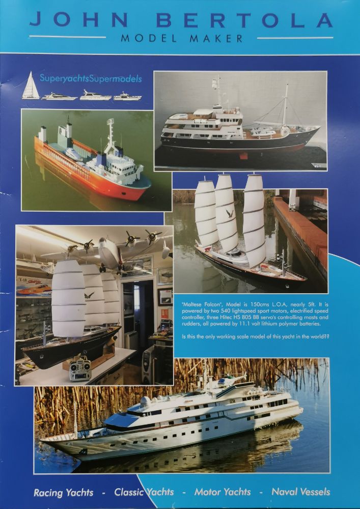 A sale of the works and collection of Marine and Aircraft model maker John Bertola including large display cabinets