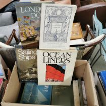 A quantity of books on ships and sailing.