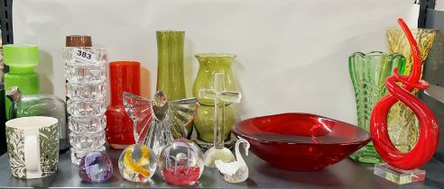A group of good glassware, tallest H. 28cm.