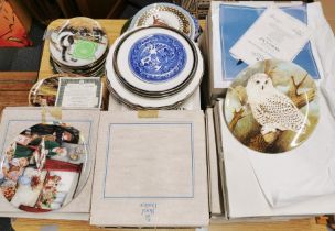 A large quantity of collector's plates.