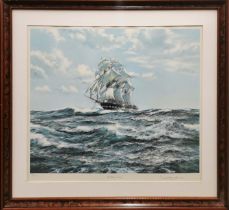 Two framed limited edition prints by Montague Dawson with original appraisal receipt, largest