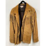A Sendra Western style suede leather jacket, size XL.