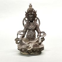 A Tibetan bronze figure of Songtsen Gambo, H. 22cm.