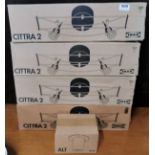 Four useful Citra ceiling lights, still boxed.