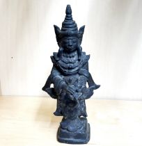 A South Asian cast bronze religious figure, H. 20cm.