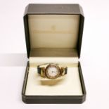 A lady's stainless steel and gilt Philippe Charriol wrist watch, in working order.