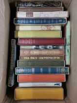 Two boxes of Folio Society books.