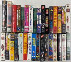 An extensive collection of VHS videos.