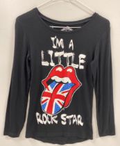 A 2012 50th anniversary kids 'I'm a little rockstar' t-shirt, 11-12 years.