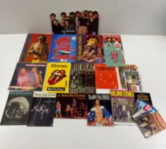 A quantity of Stones magazine poster albums etc.