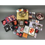 A quantity of Rolling Stones smoking ephemera, including ashtrays, matchboxes, lighters etc.