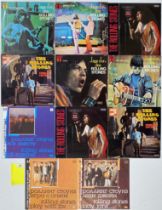 eleven various Rolling Stones records, including The Rolling Stones album.