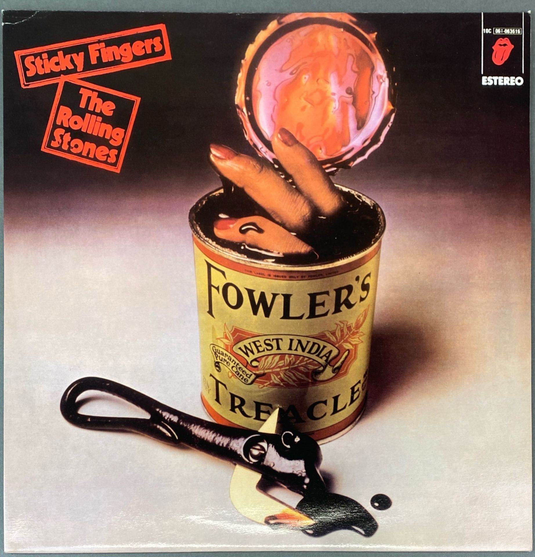 Sticky Fingers, Estereo, 1980 Spanish release 10C(06:063616) purple vinyl.
