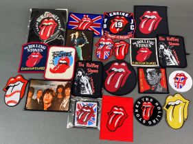 Twenty one various Rolling Stones patches.