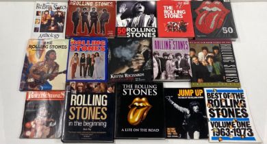 A quantity of Stones related mostly hardback books.