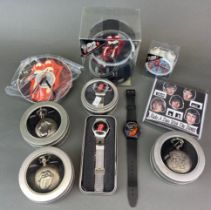 A quantity of pocket watches, alarm clocks and watches etc.